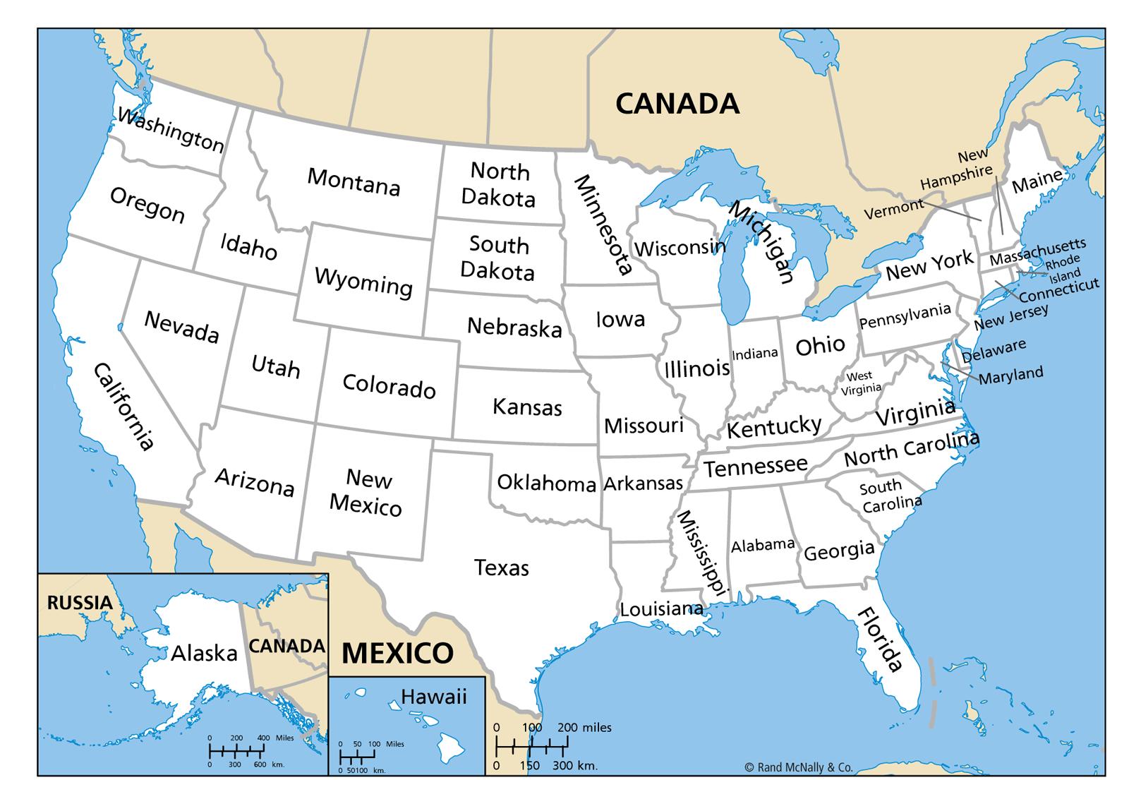 Yhdysvaltojen Kartta